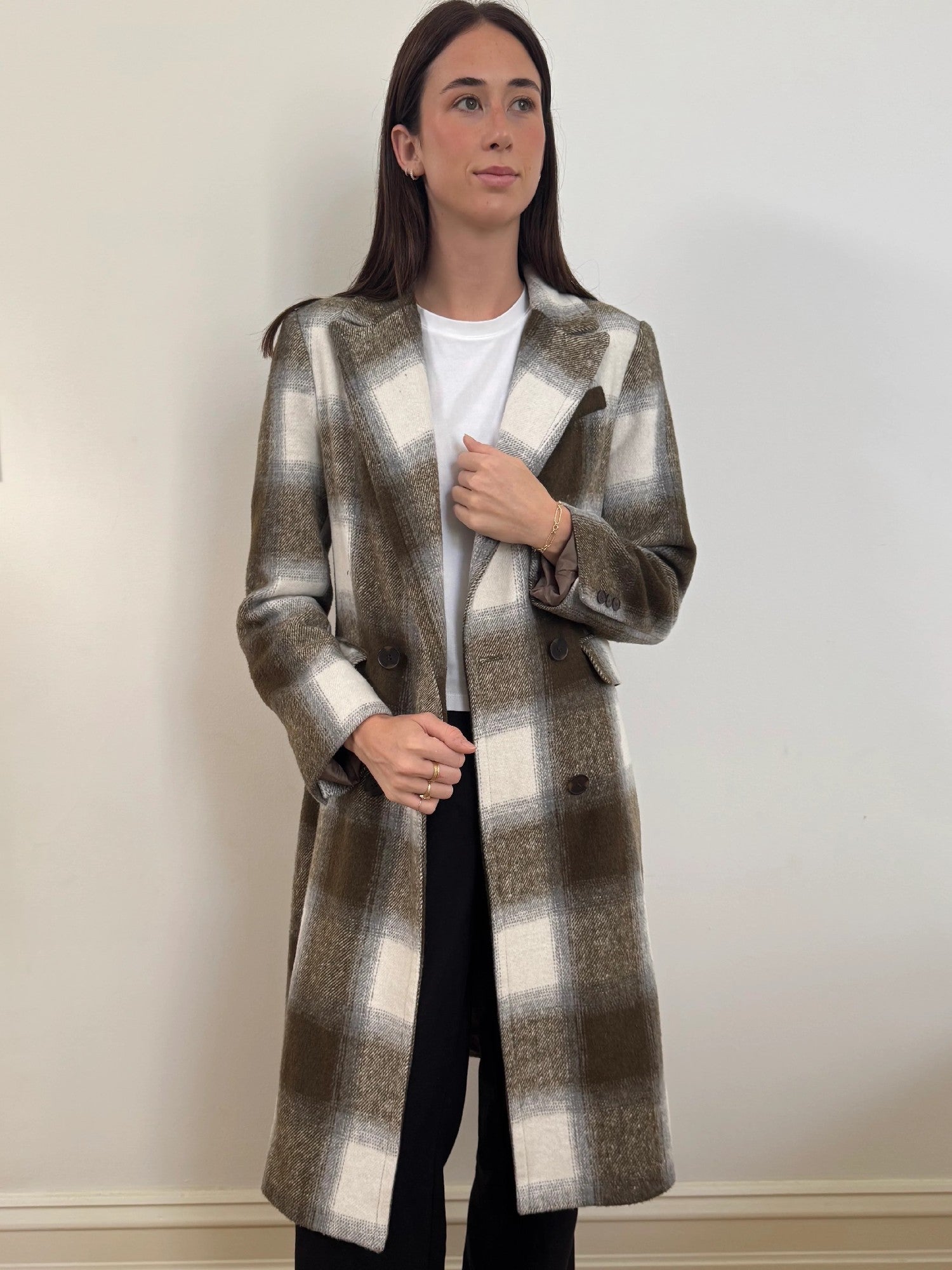 Check Button Thru Coat [siz:s]