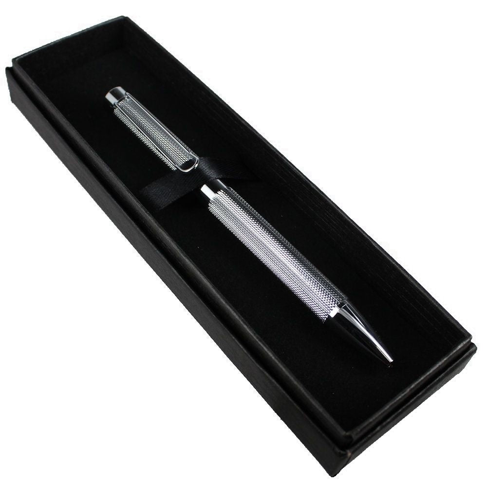Mesh Metal Pen Gift Box [col:silver]