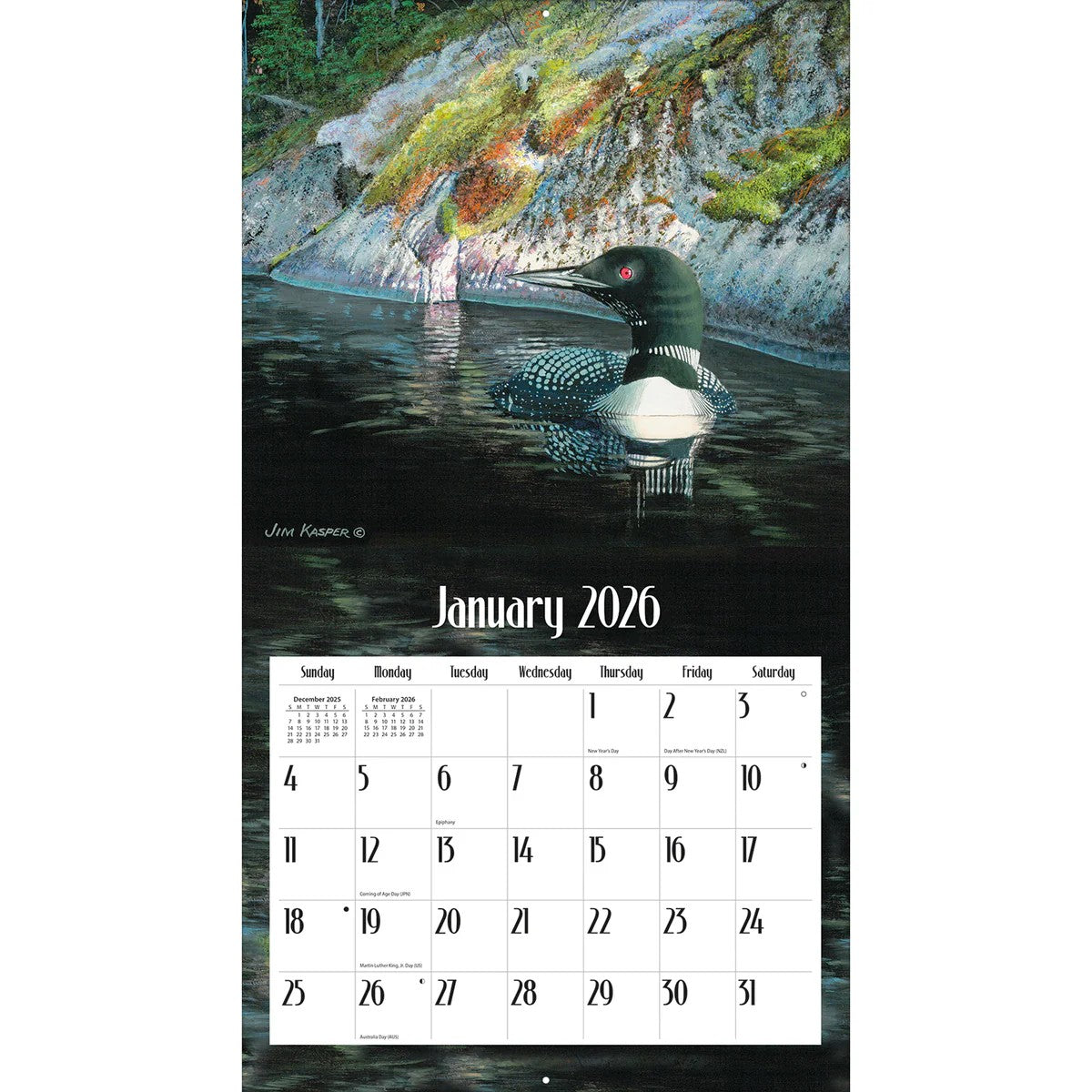 Loons On The Lake Calendar 