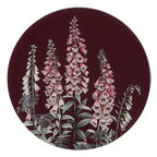Secret Garden Round Maroon Surface Protector 