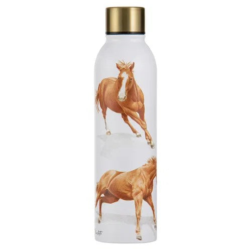 Horses By Charlotte Chestnut Drink Bottle 