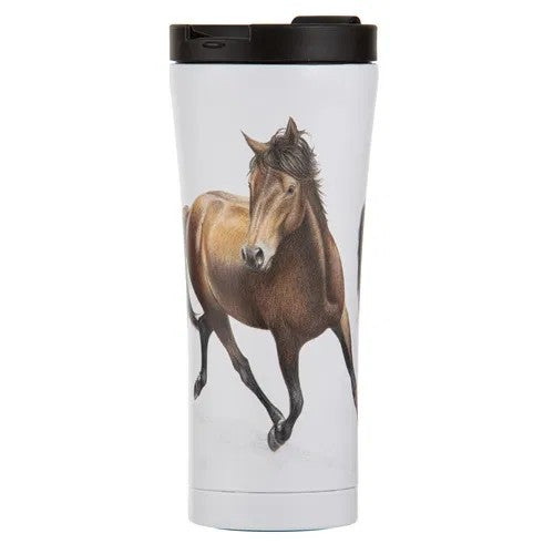 Horses By Charlotte Bay Travel Mug