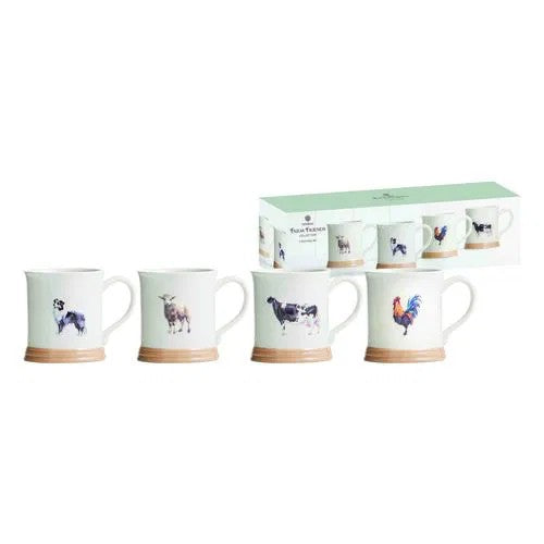 Farm Friends Part 2 4pk Assorted Mugs 