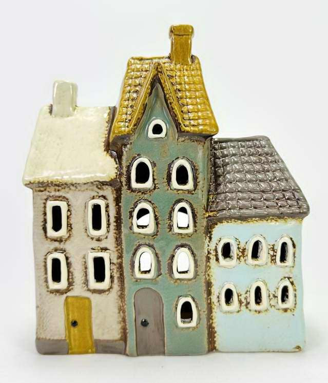 Tealight - Ceramic Trilpe House 2 