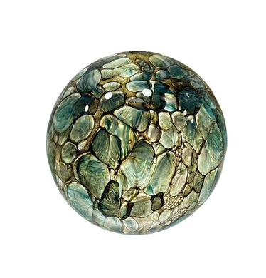 Rocky Green Glass Light Ball Small 