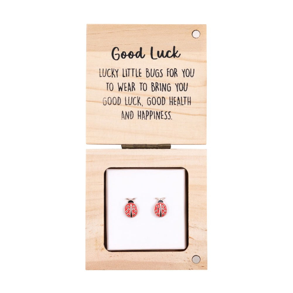 Heart & Soal Earrings - Good Luck 