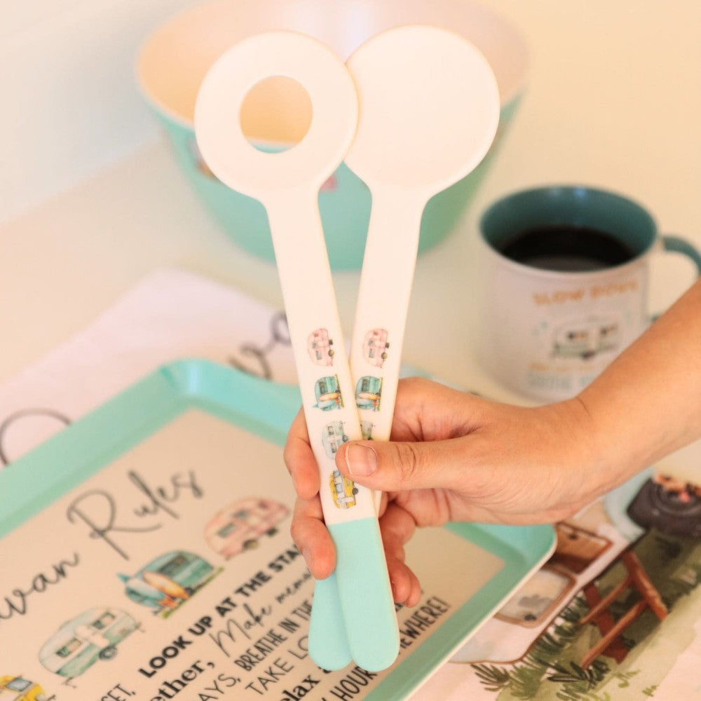 Caravan Bamboo Salad Servers