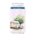 Caravan Stubby Cooler - Pink 