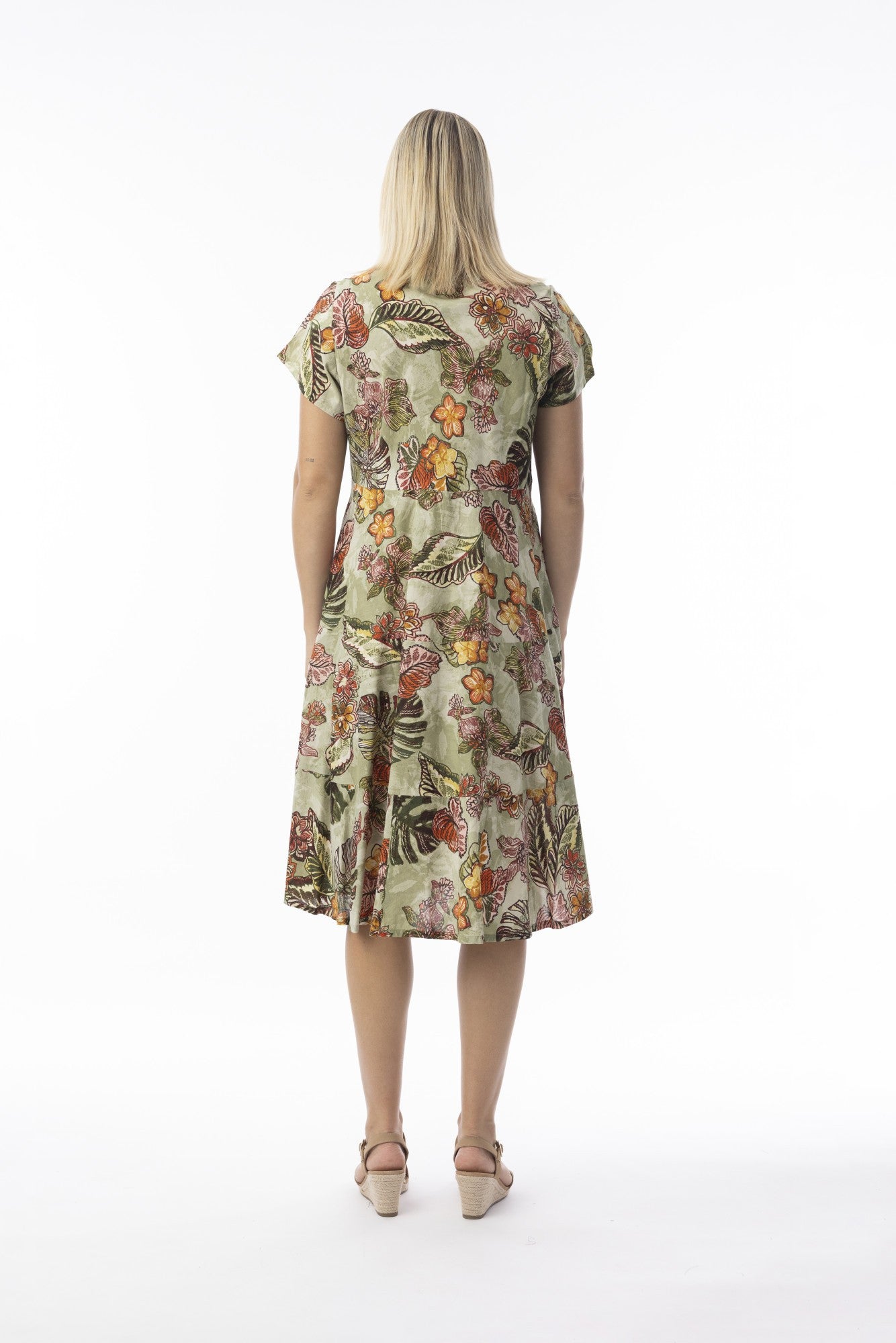 Lima Olive Dress Layers Sleeveless [siz:small]