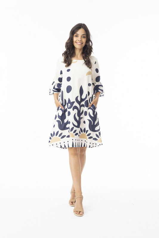 Nazca Dress Contemporary Frill Sleeve [siz:xxlarge]
