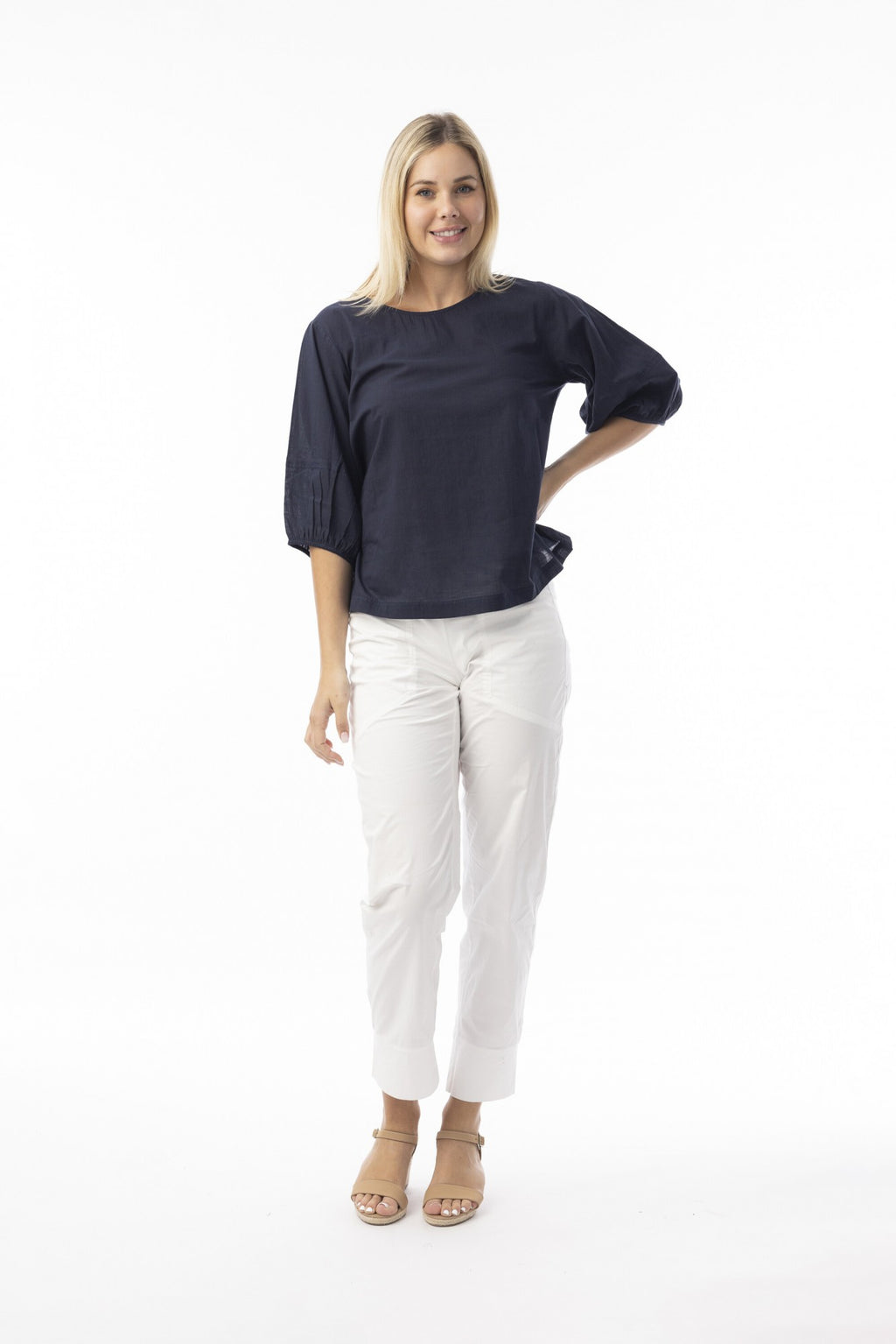 Cotton Slub Essentials Top Navy [siz:xxlarge]