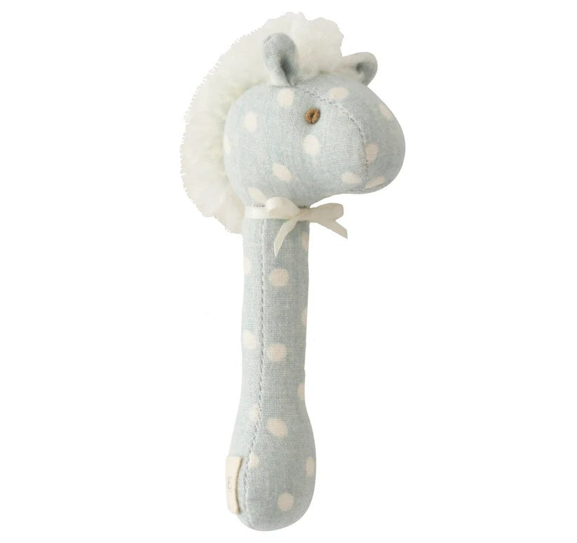 Horse Stick Rattle Duck Egg Blue 