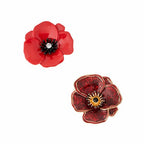 Iris Brooch Poppy [sty:light Red]