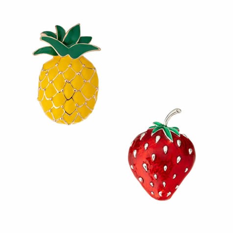 Iris Brooch Fruit [sty:pineapple]