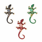 Iris Brooch Lizard [col:green]