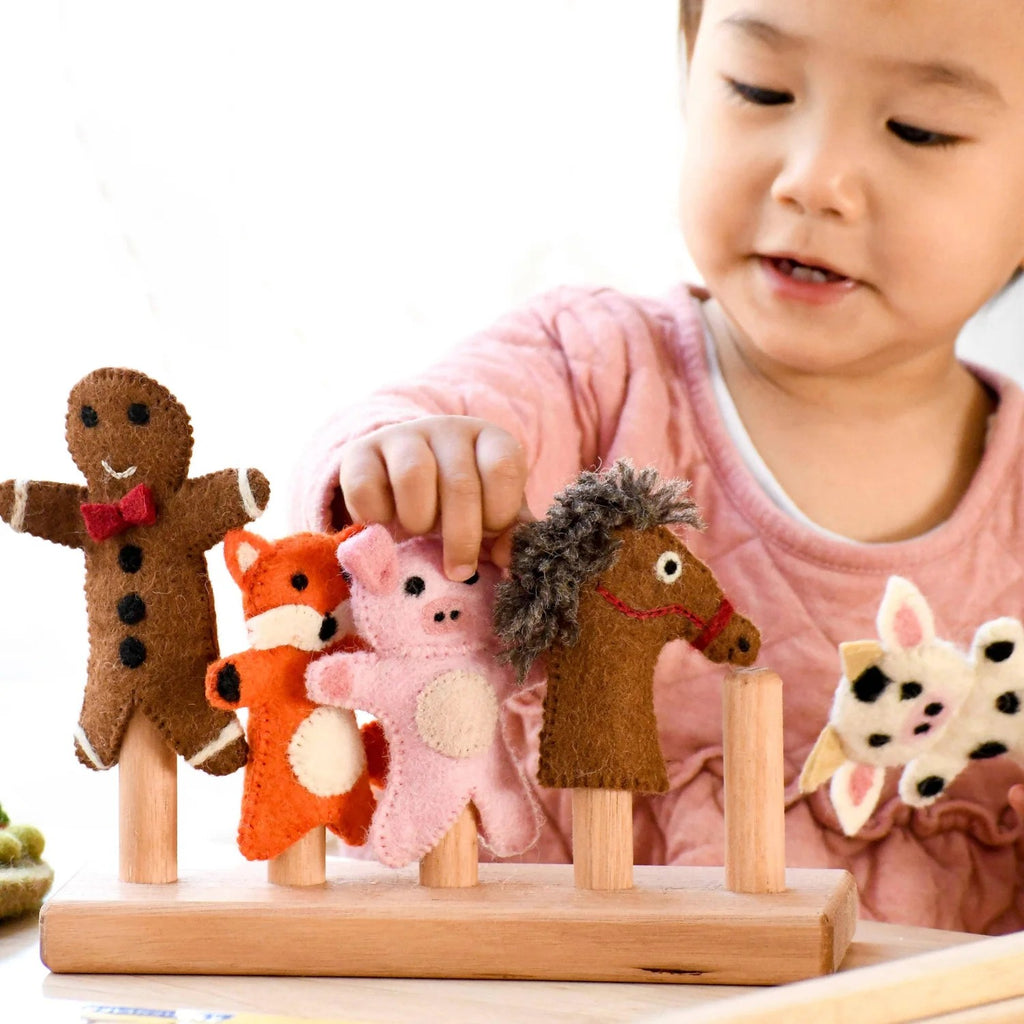 Finger Puppet Set - The Gingerbread Man
