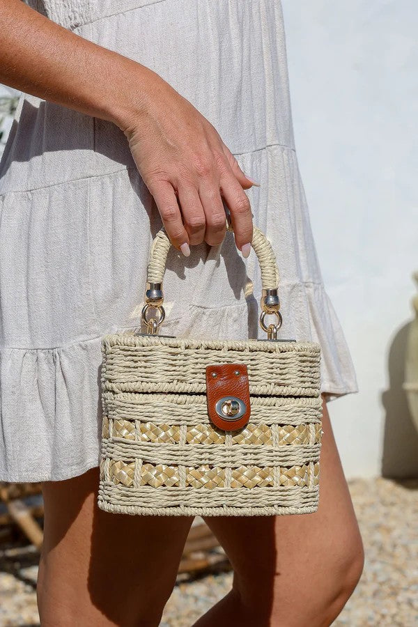 Mini Basket With Handle Detail 