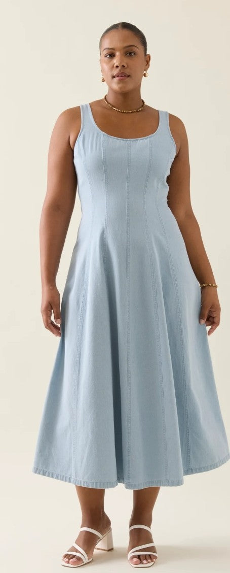 Sofie Denim Tank Fress - Sky [siz:small]