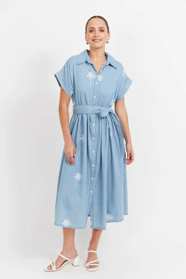 Montego Denim Shirt Dress - Safira [siz:xsmall]