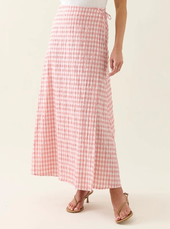 Esther Wrap Skirt - Pink [siz:small]