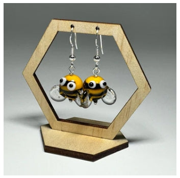 Earrings Glass - Bees 