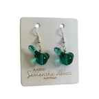 Earrings Glass - Birds Assorted Colour 