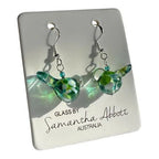 Earrings Glass - Birds Assorted Colour 
