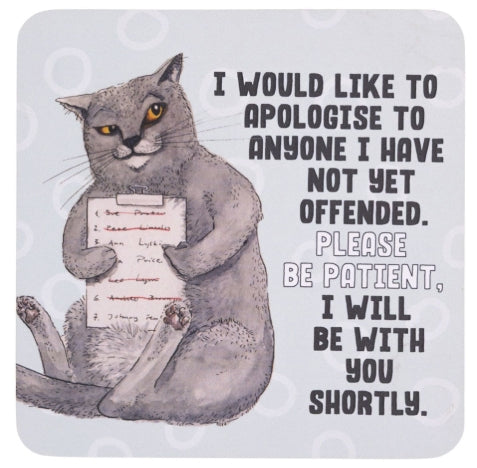 Olive & Co. Offended Coaster