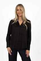 Humidity Lifestyle Poppy Shirt Black [siz:8]