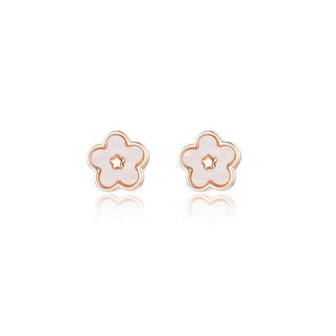 Earrings - Lotus Stud [col:rose Gold]