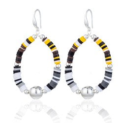 Earrings - Outlet Black And Grey