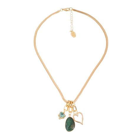 Necklace - Lotus [col:green]