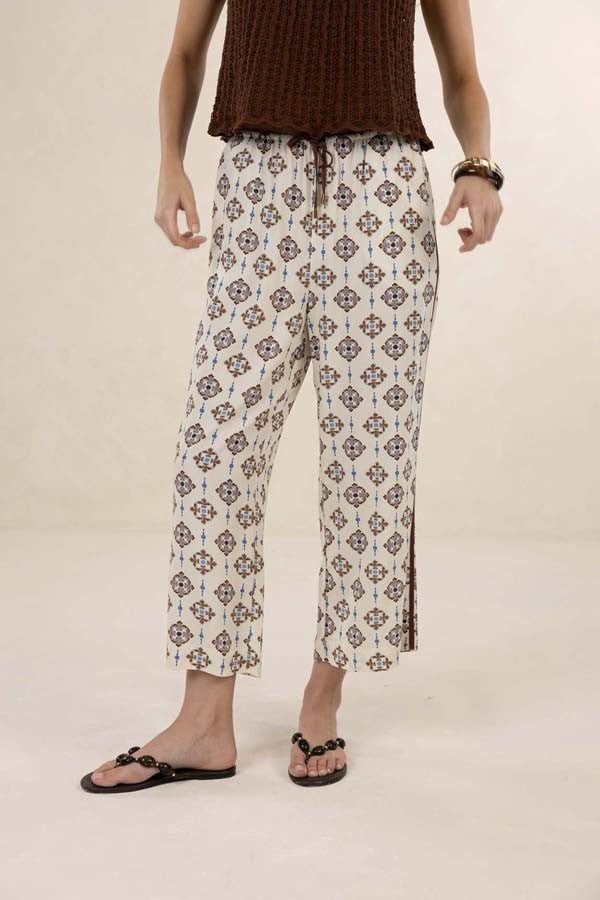 Humidity - Vintage Tales Pants Cream/choc [siz:14]