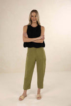 Humidity - Huxe Linen Pant Olive [siz:10]