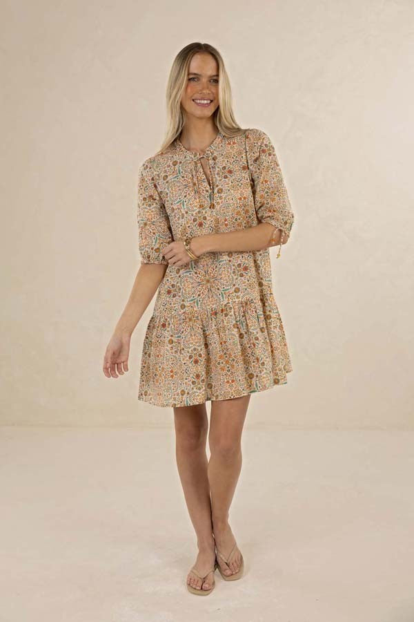 Humidity - Rumi Smock Dress Almond [siz:m]