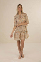 Humidity - Rumi Smock Dress Almond [siz:l]
