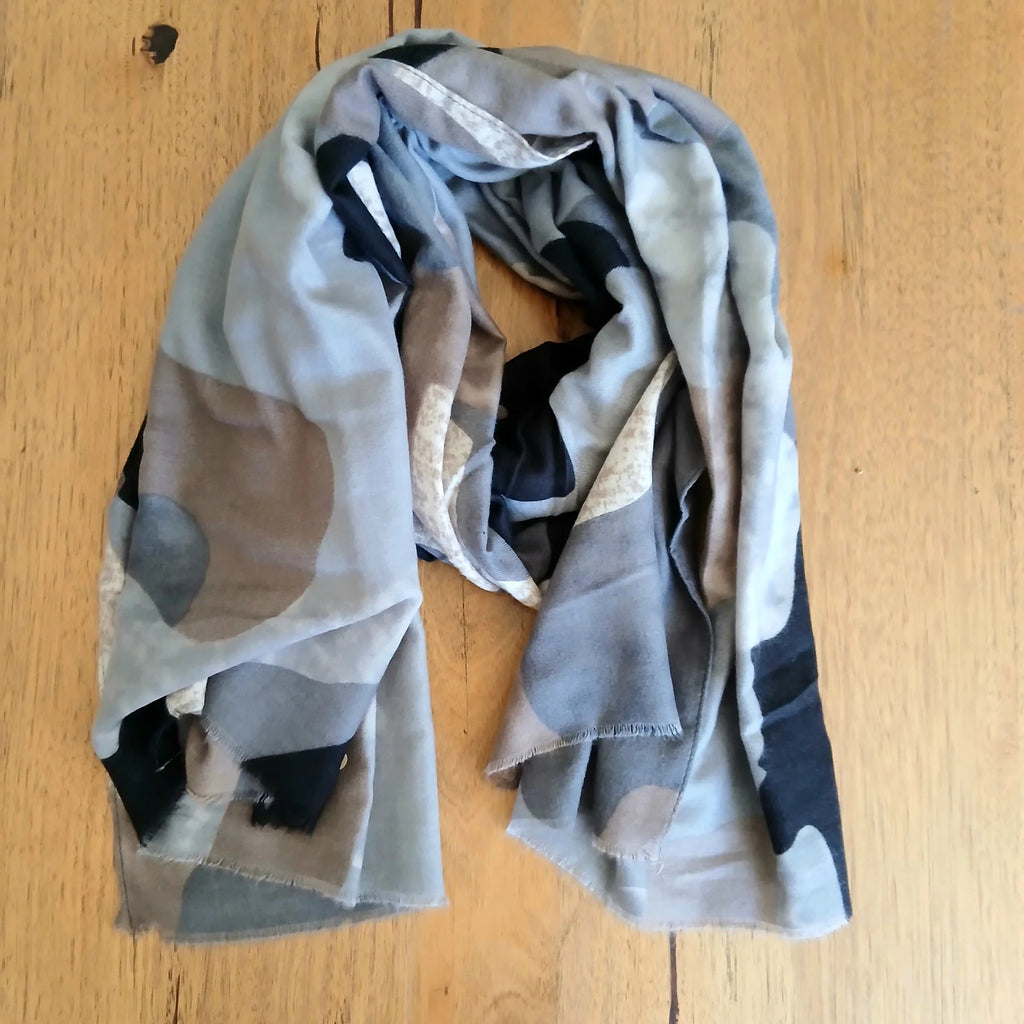 Scarf - Charcoal Desert
