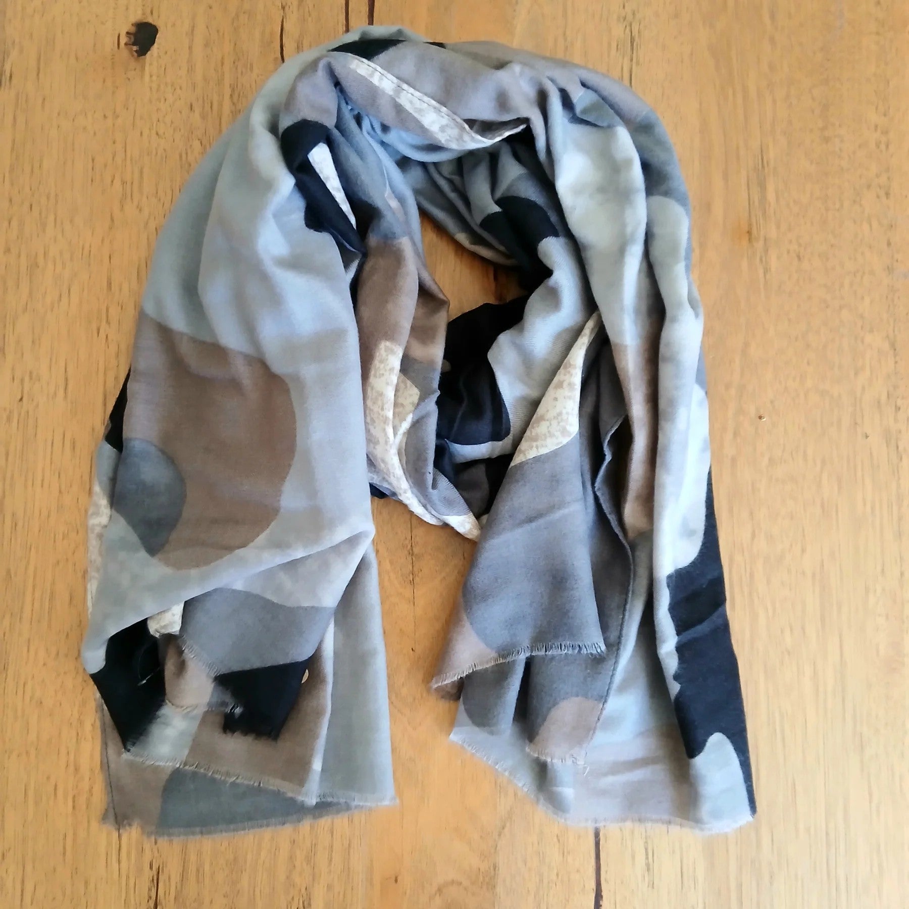 Scarf - Charcoal Desert