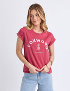 Effortless Contrast Tee Earth Red [siz:8]