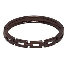 Open Rect Pattern Hinge Bg [col:chocolate]