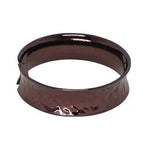 Hammered Convex Plain Hinged Bg [col:chocolate]