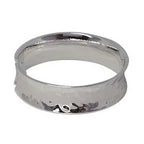 Hammered Convex Plain Hinged Bg [col:silver]