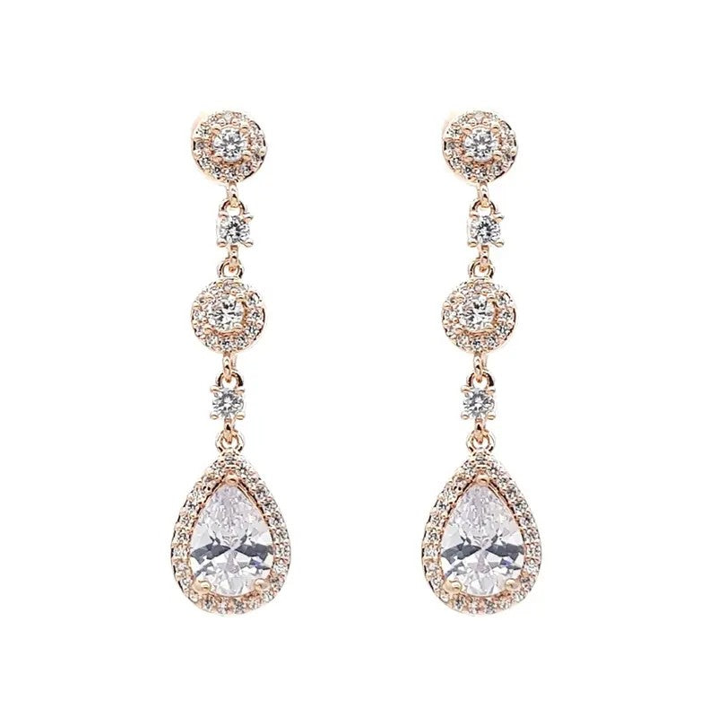 Chrysalini Classic Tear Drop Rose Gold