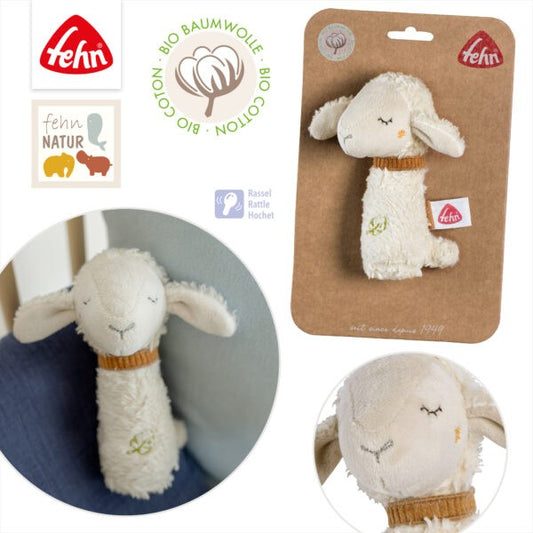 Baby Fehn Rod Rattle Sheep 