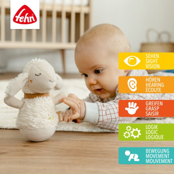Baby Fehn Natural Mini Roly Poly Sheep 