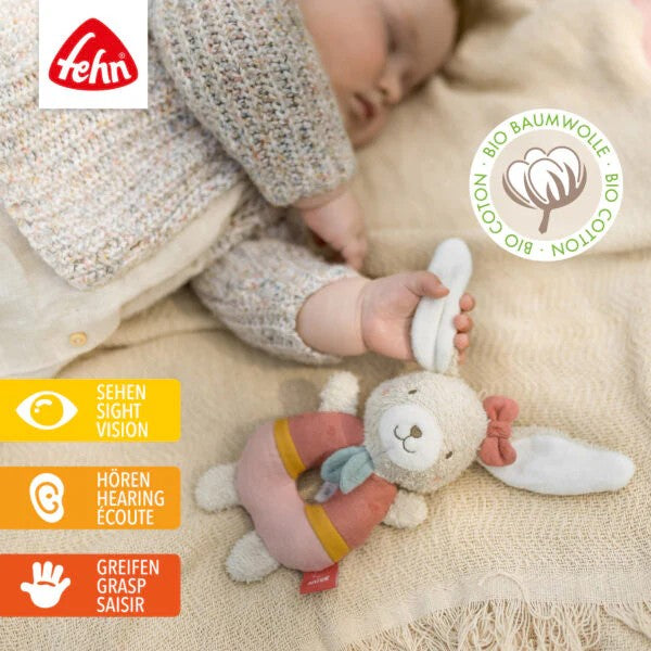 Baby Fehn Soft Ring Rattle Hare