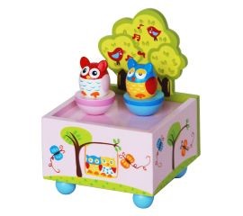 Twin Owl Music Box 