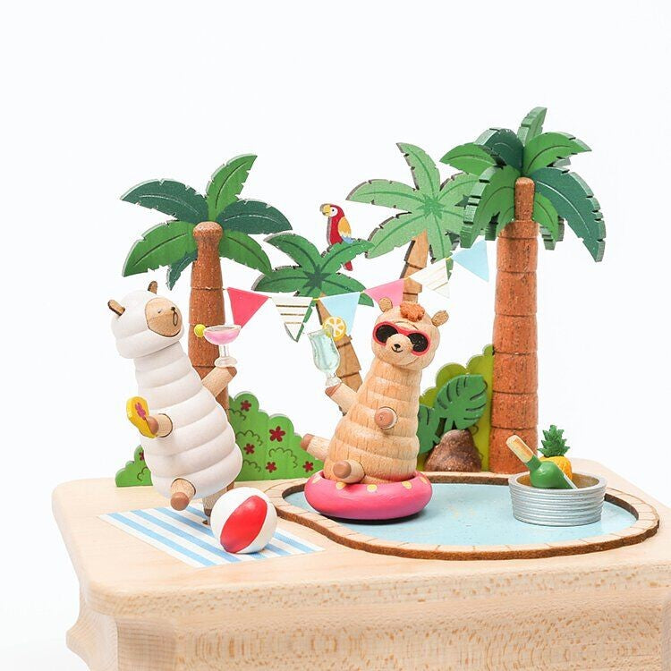 Alpaca Party Music Box 
