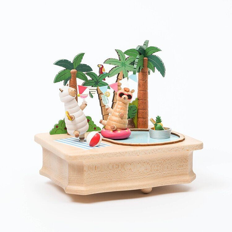 Alpaca Party Music Box 