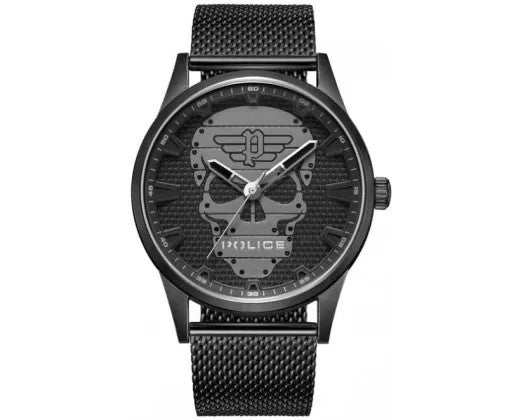 Police Watch - Rissington Blk Di Ips Mesh Blet 45mm